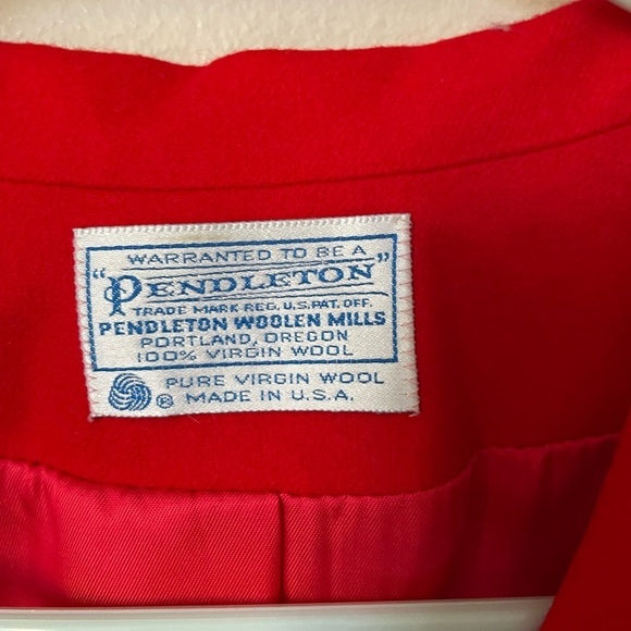 Pendleton Red 100% Virgin Wool Blazer New with Original Tag Size - Picture 3 of 10